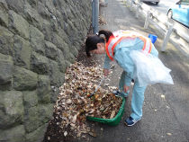 2015年12月16日　藤沢土木協同組合「箱根駅伝コース歩道清掃活動」の実施